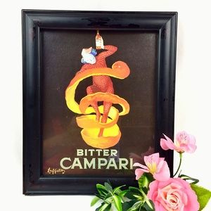Bitter Campari Framed Vintage 1921 Reproduction Advertisement Print Wall Art